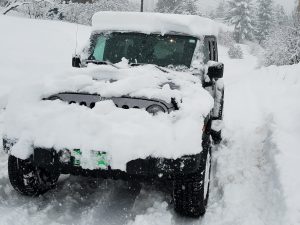 4x4 Jeep snow Roslyn, WA