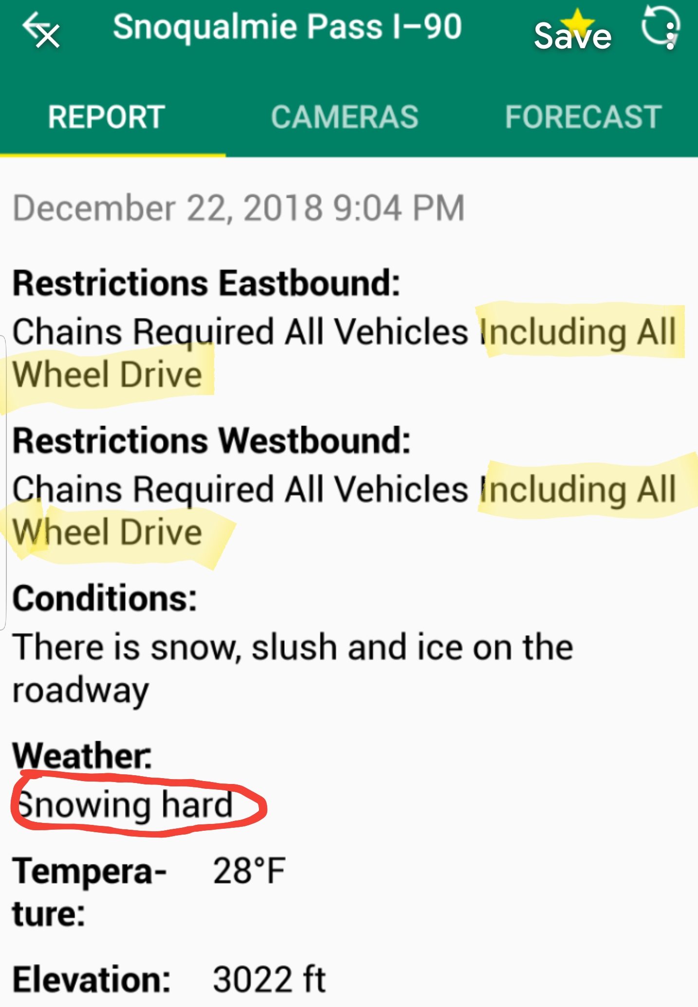 snoqualmie pass chains required on all vehicles