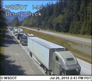 I-90 Snoqualmie pass traffic