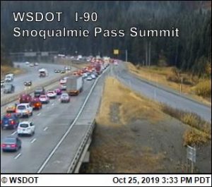 I-90 Snoqualmie traffic jam