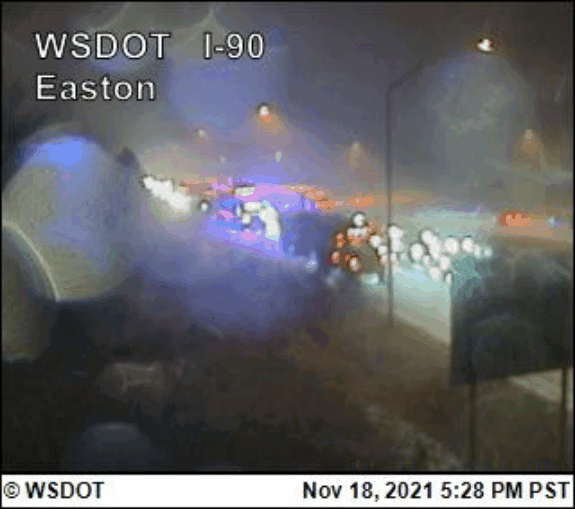 I-90 is closed WB near Easton at MP 71 1 i 90 closed 111821